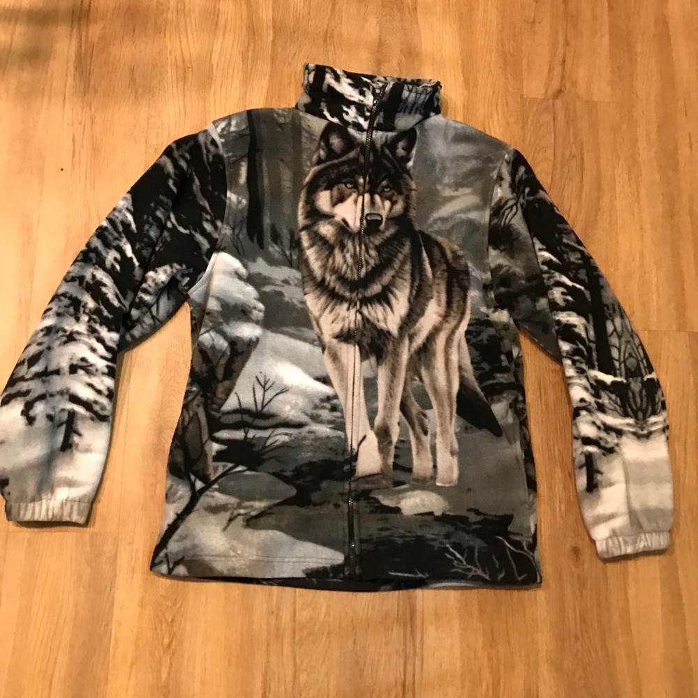 Fleece Wolf Outdoor Jacket